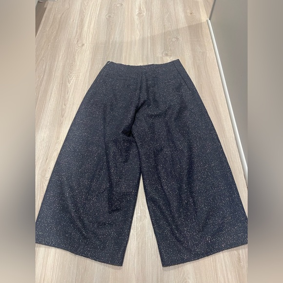 COS Loop-Stitched Rounded Wool Culottes - Picture 8 of 8